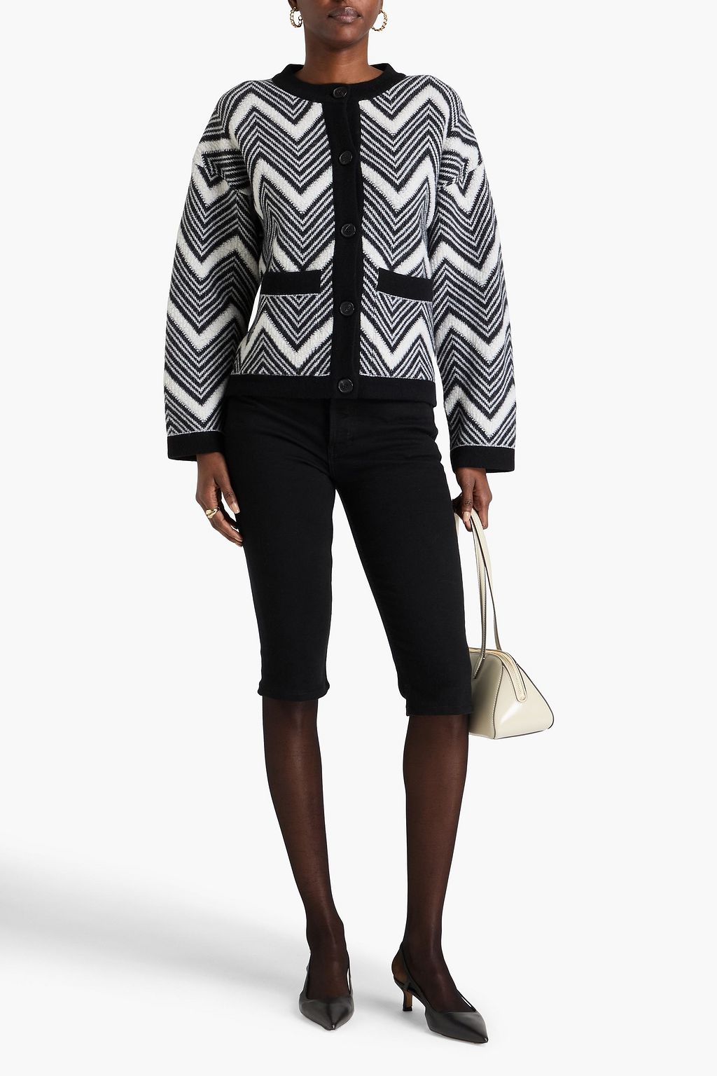 MISSONI Bouclé-knit wool cardigan
