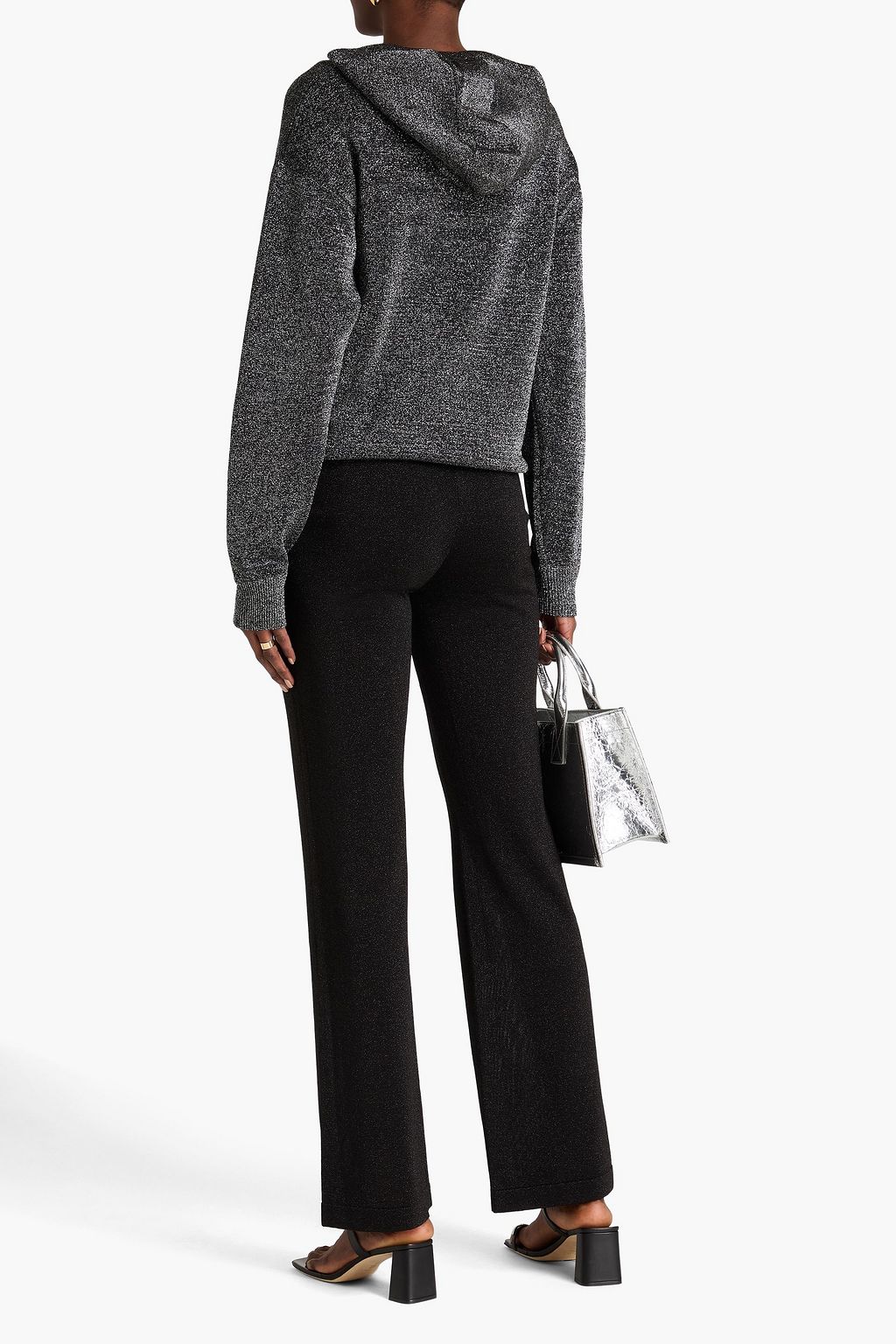 MISSONI Metallic knitted bootcut pants