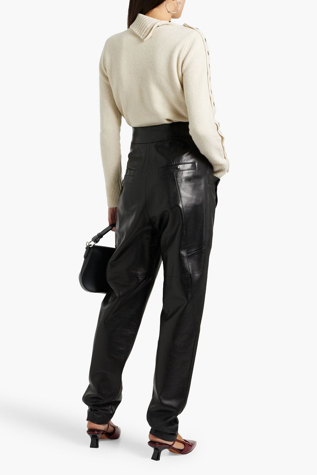 PROENZA SCHOULER Snap-detailed cashmere-blend sweater