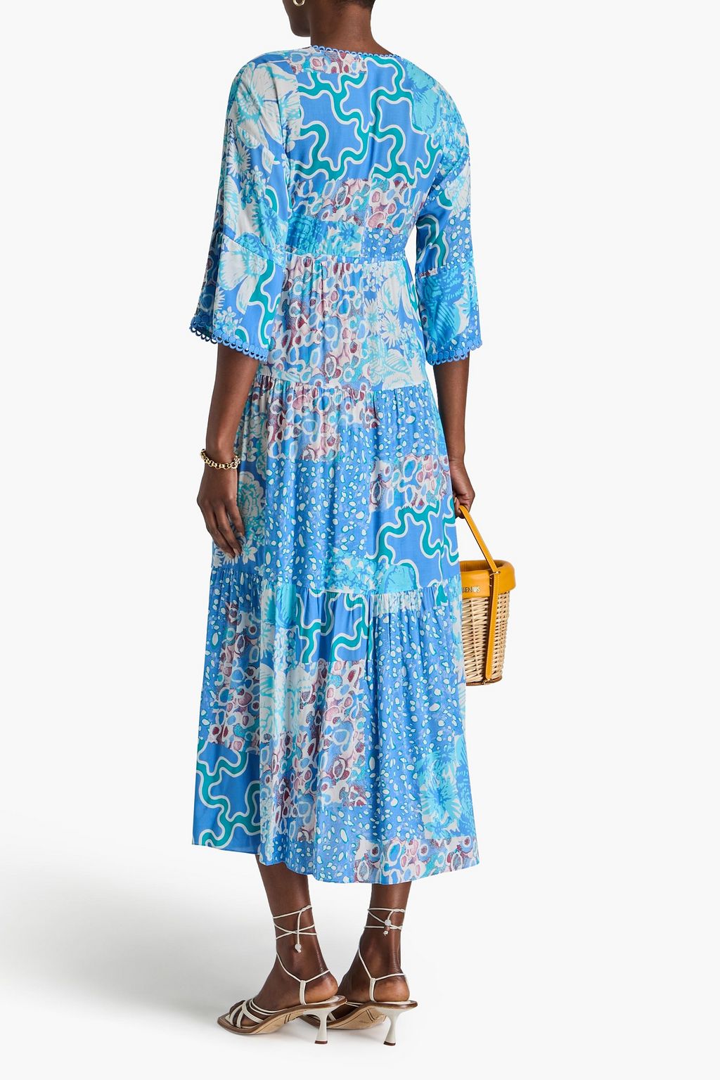 DIANE VON FURSTENBERG Boris printed woven midi dress