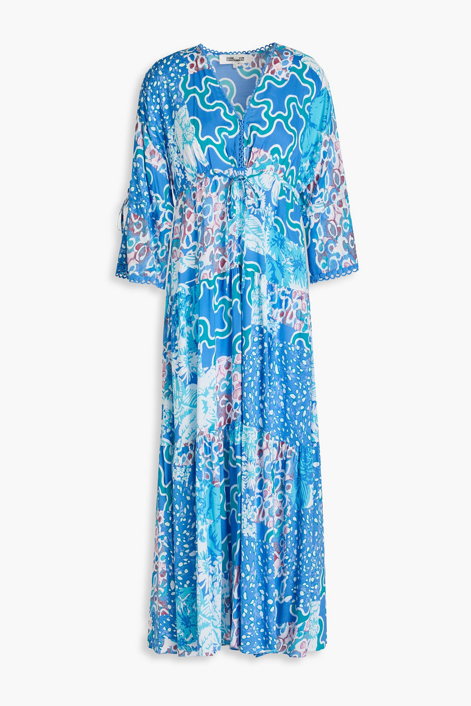 Boris printed woven midi dress