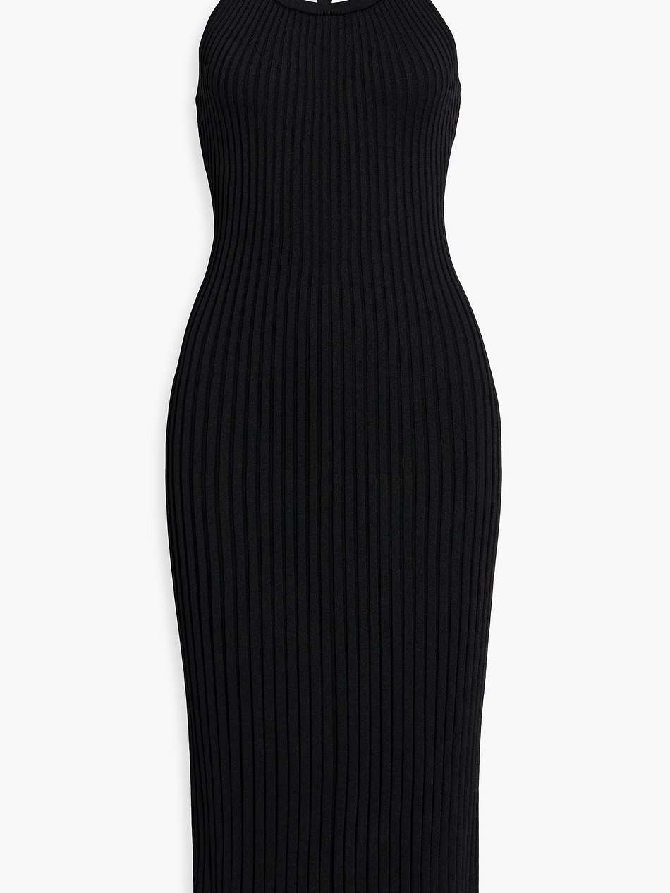 vida ribbed-knit midi dress