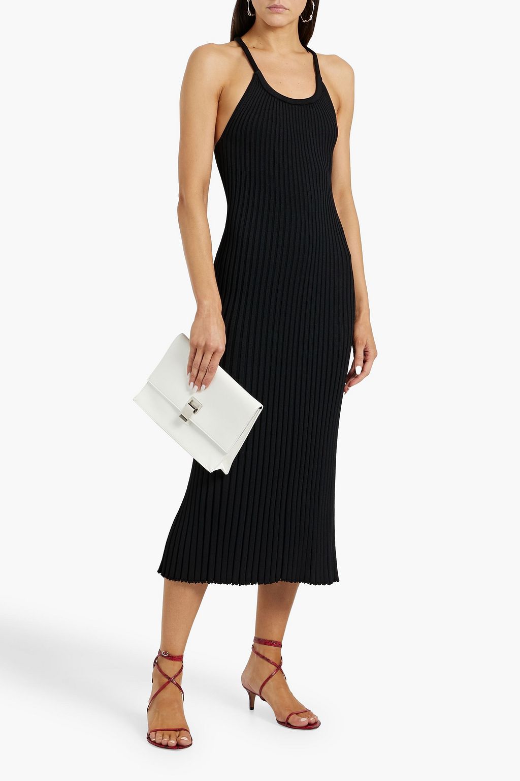 PROENZA SCHOULER فستان متوسط الطول مضلّع