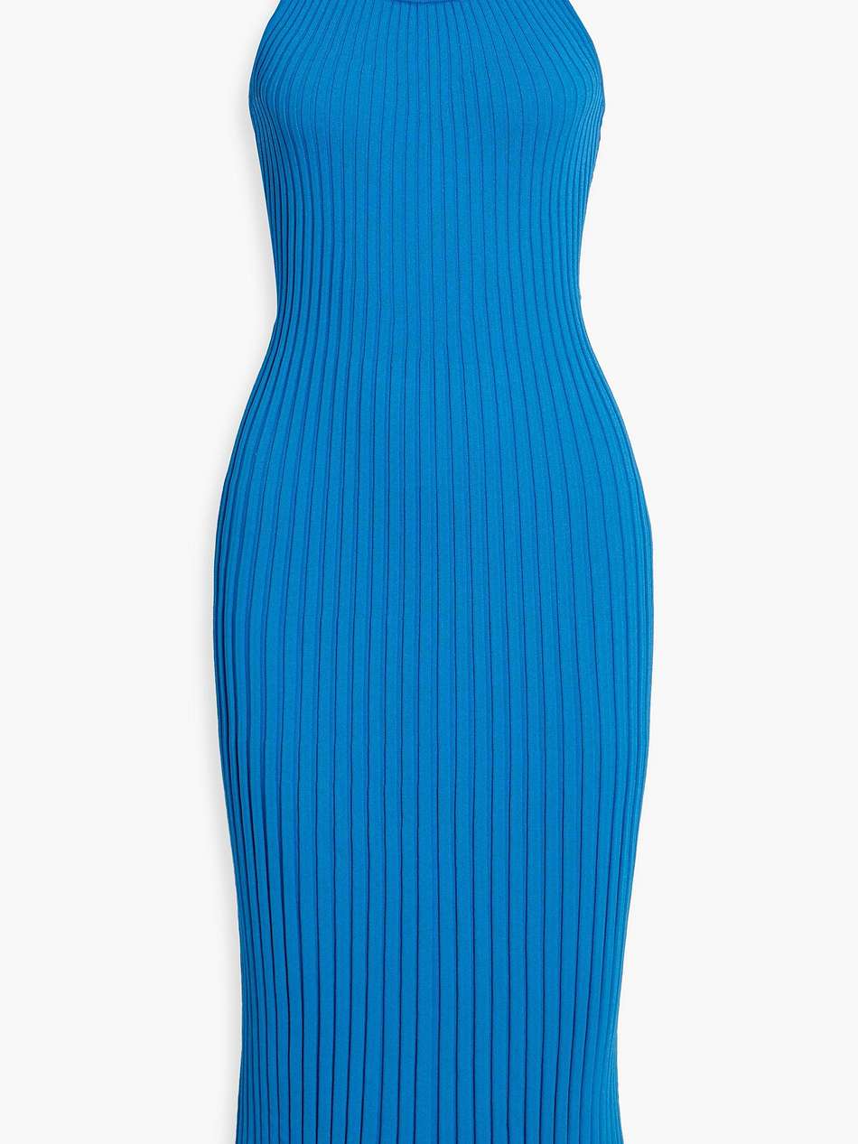 vida ribbed-knit midi dress