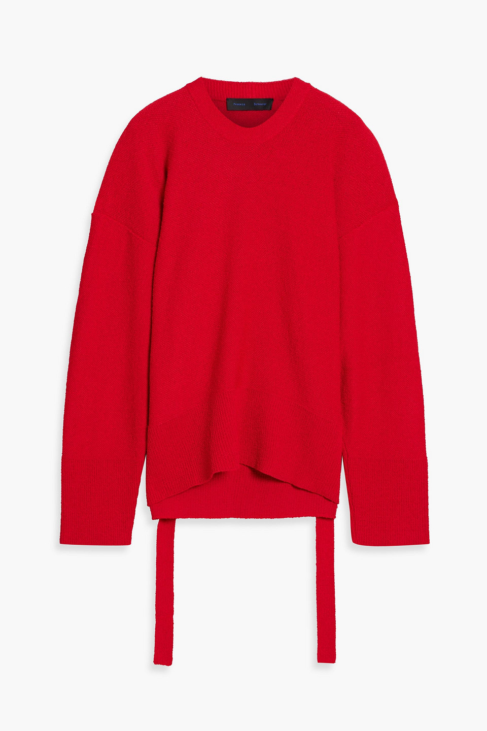 Proenza Schouler Cutout Knitted Sweater In Red