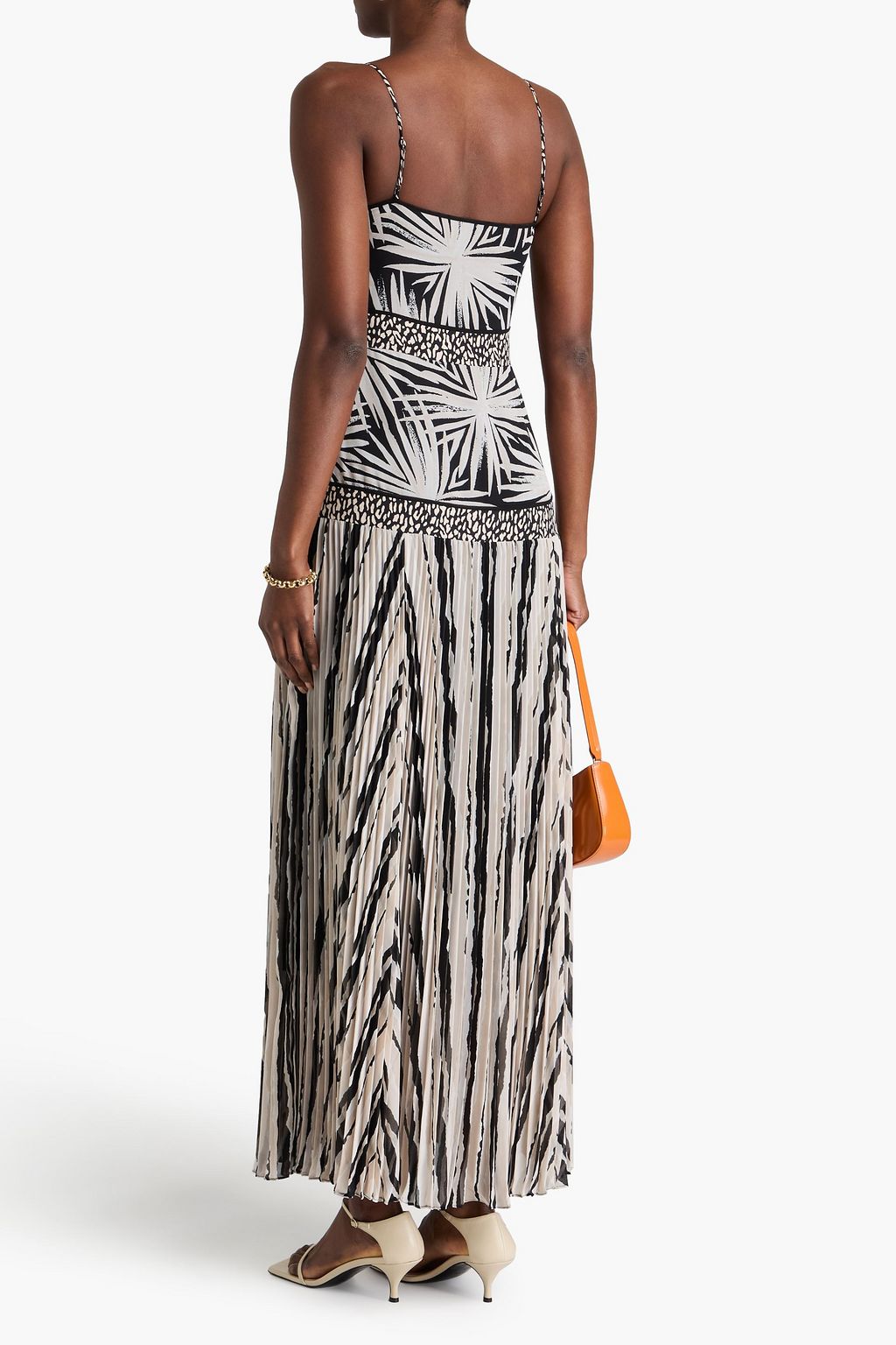 DIANE VON FURSTENBERG 프린트 시폰 맥시 드레스