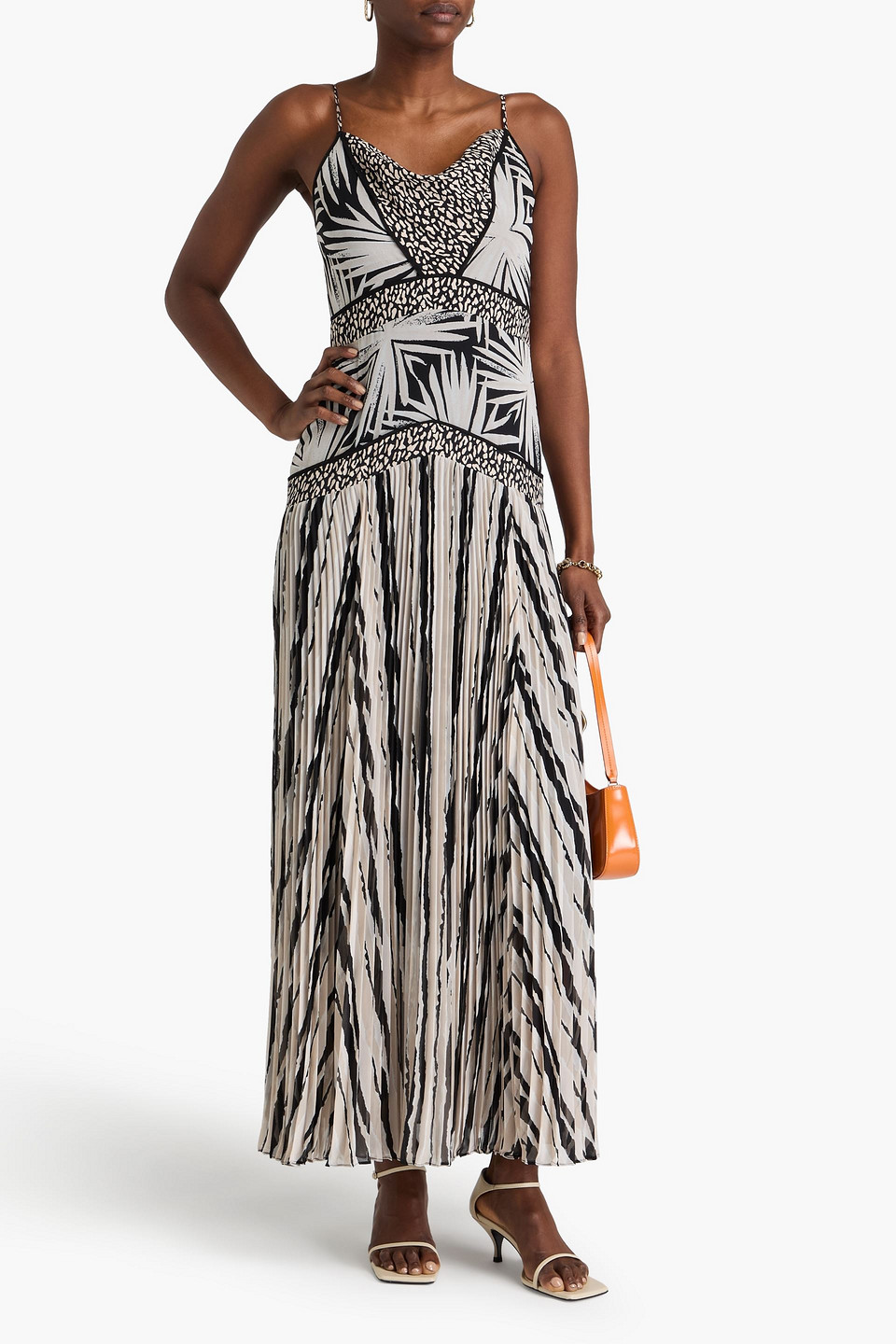 Diane Von Furstenberg Lissie Printed Chiffon Maxi Dress