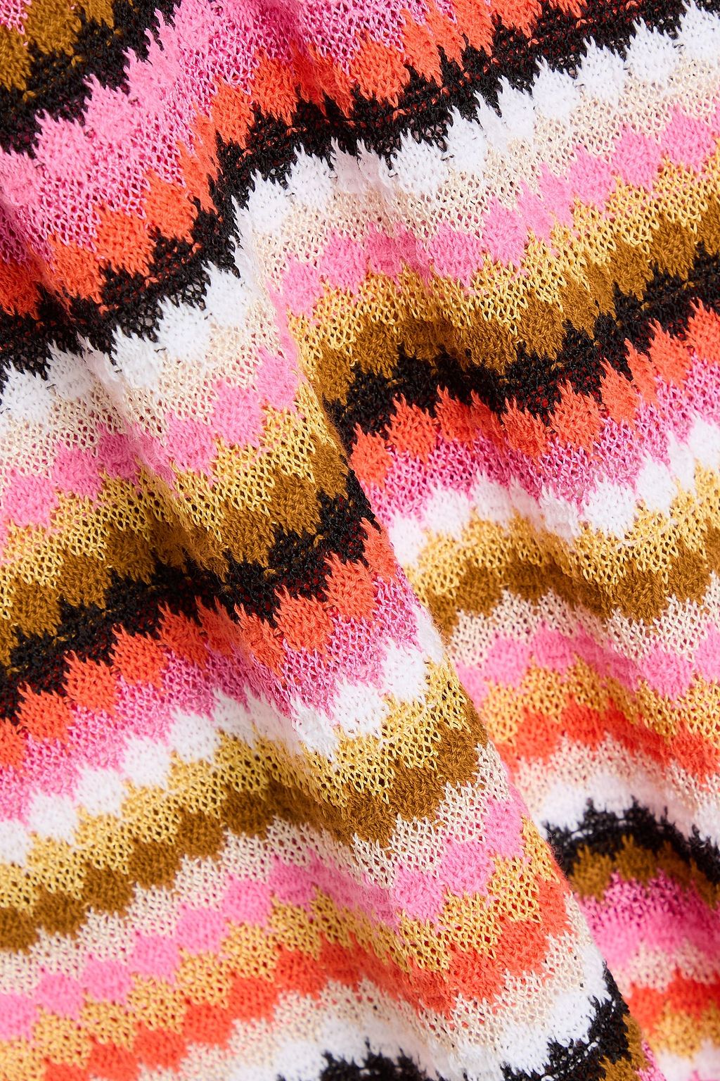 MISSONI تنورة ضيّقة متوسطة الطول من مزيج من القطن بحبكة كروشيه