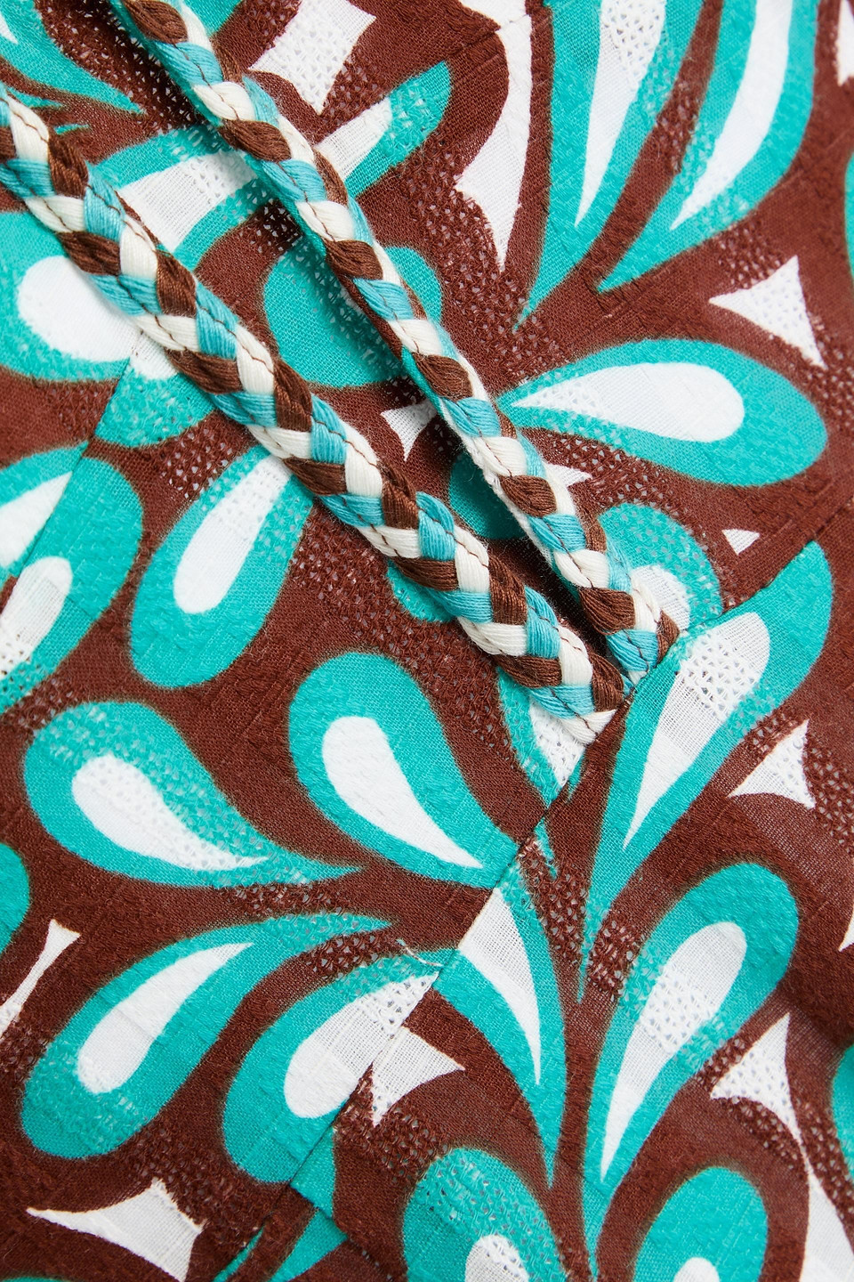 Diane Von Furstenberg Aire Printed Cotton-jacquard Midi Dress