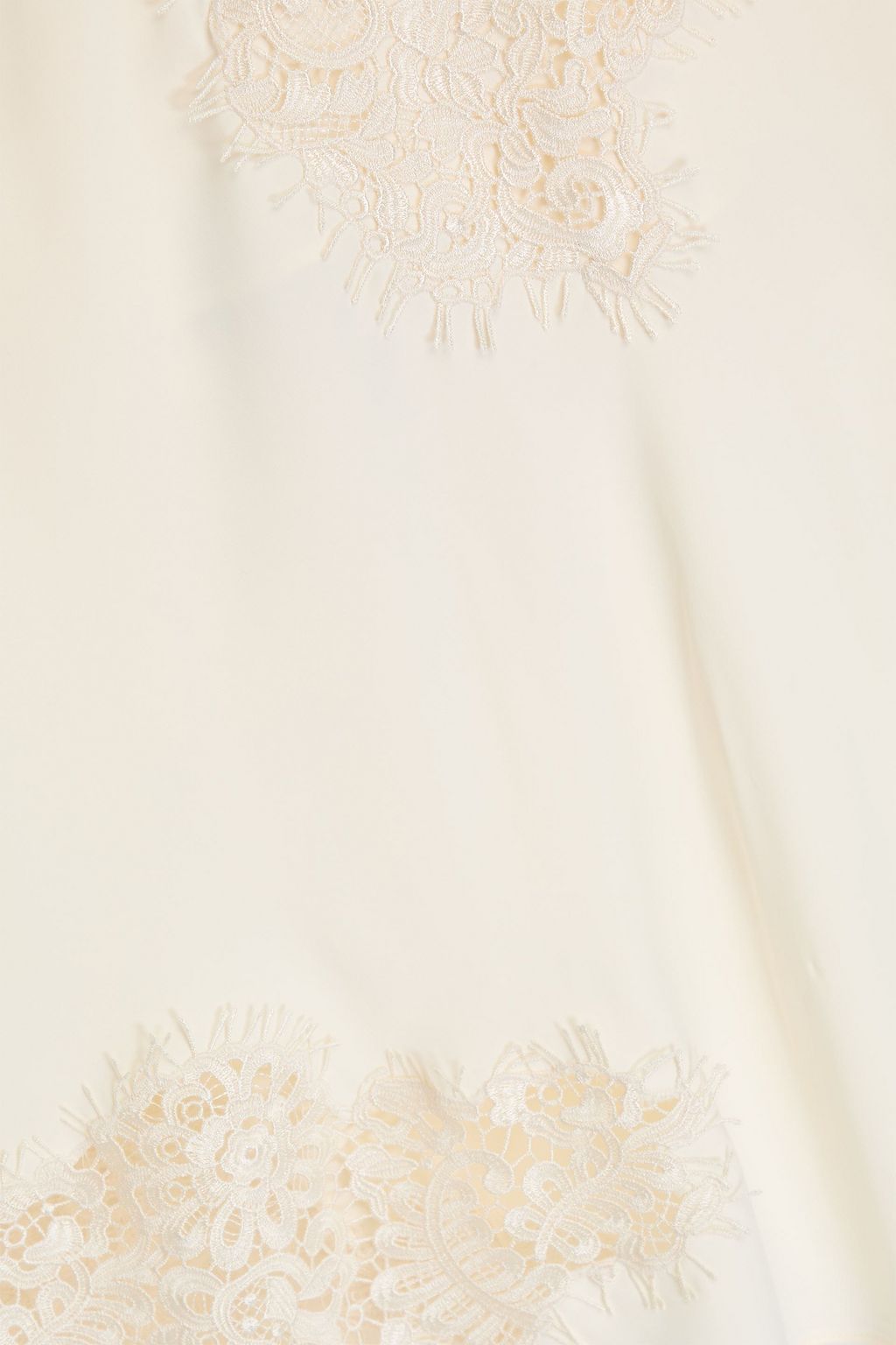 RÓHE Lace-paneled satin camisole