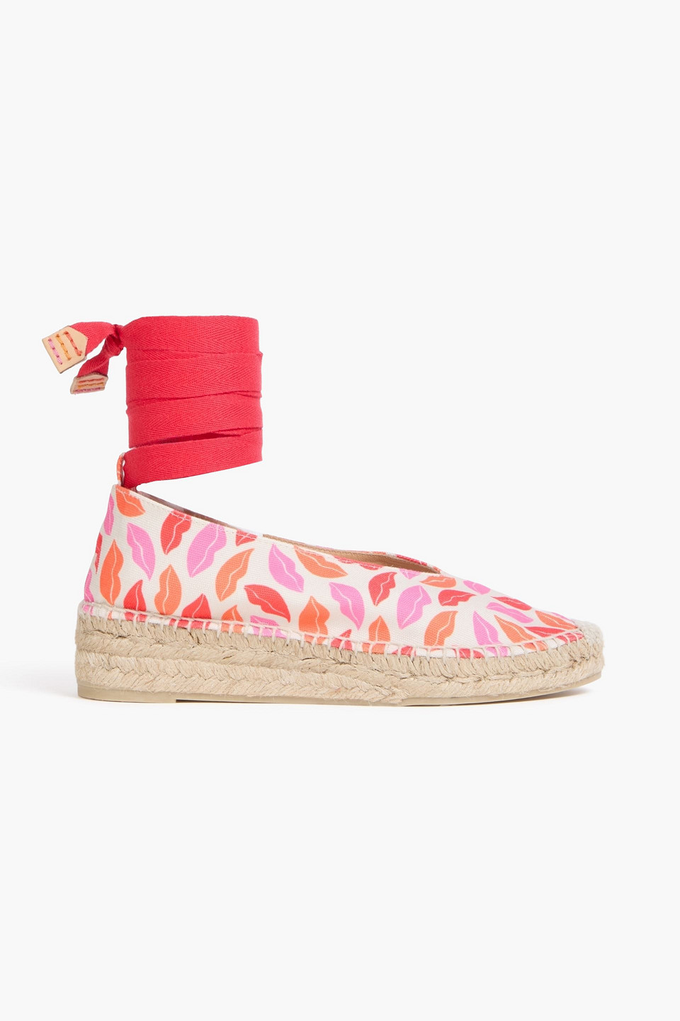 Diane Von Furstenberg X Castañer Printed Canvas Espadrilles In Multicolor