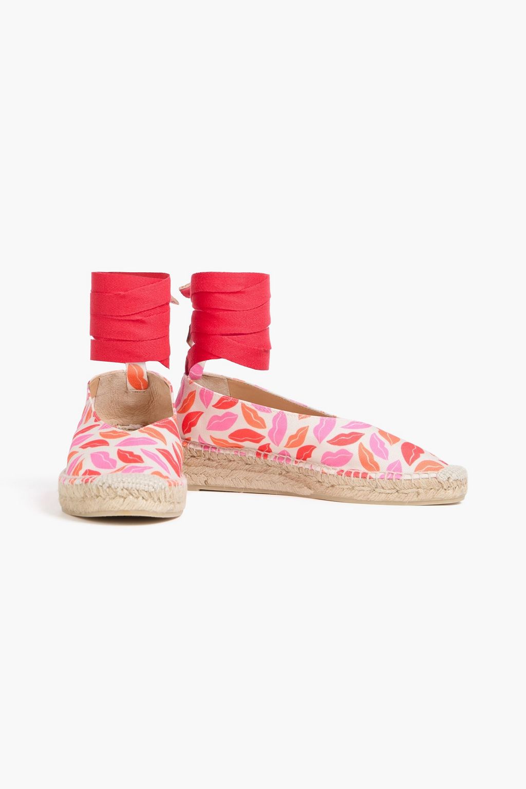DIANE VON FURSTENBERG X CASTAÑER Printed canvas espadrilles