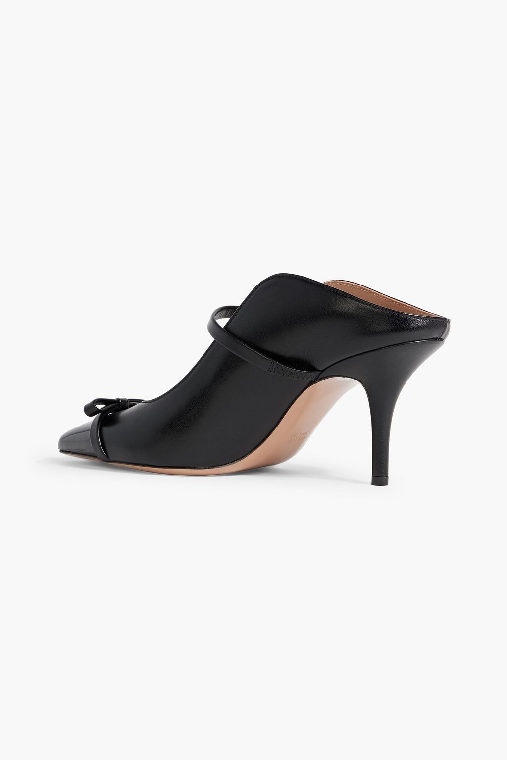 MALONE SOULIERS Blanca 70 bow-detailed leather mules