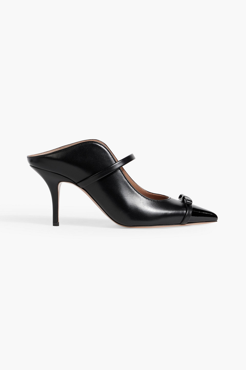 Blanca 70 bow-detailed leather mules
