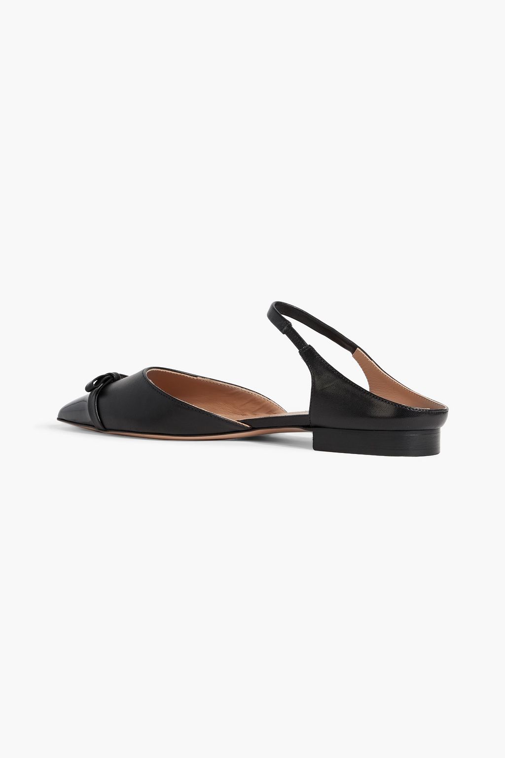 MALONE SOULIERS Blythe 10 bow-detailed leather point-toe flats