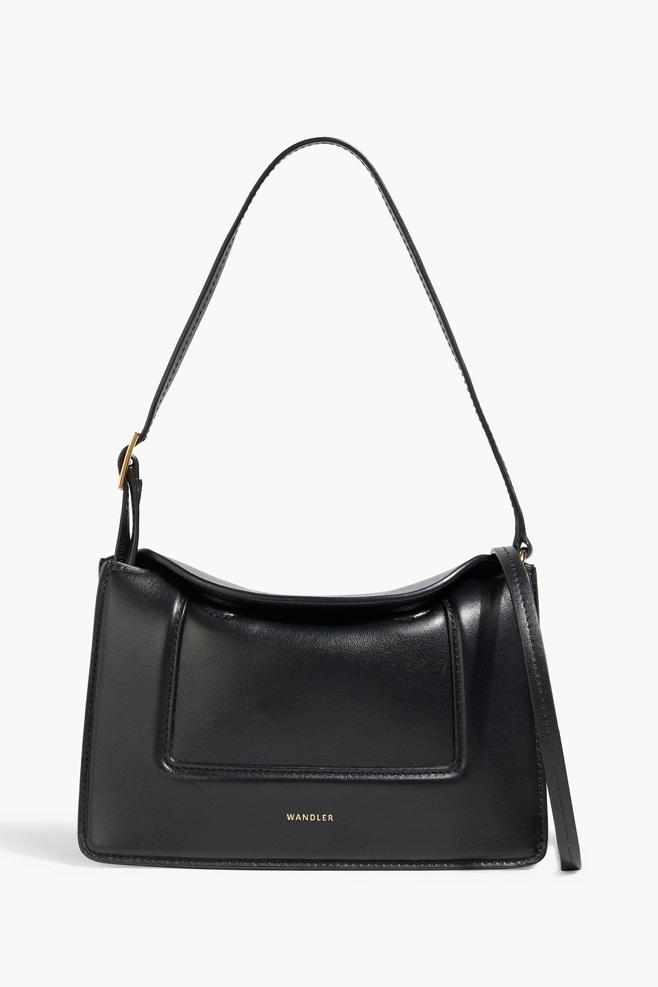 Wandler Penelope Micro Leather Shoulder Bag In Black