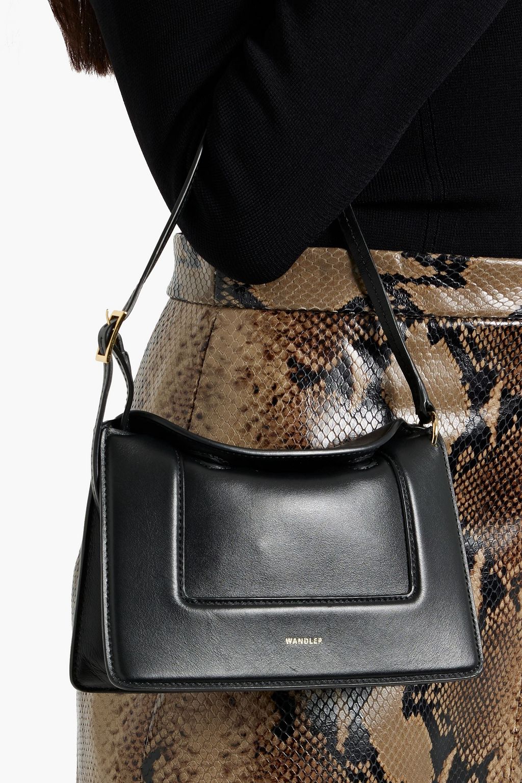 WANDLER Penelope micro leather shoulder bag