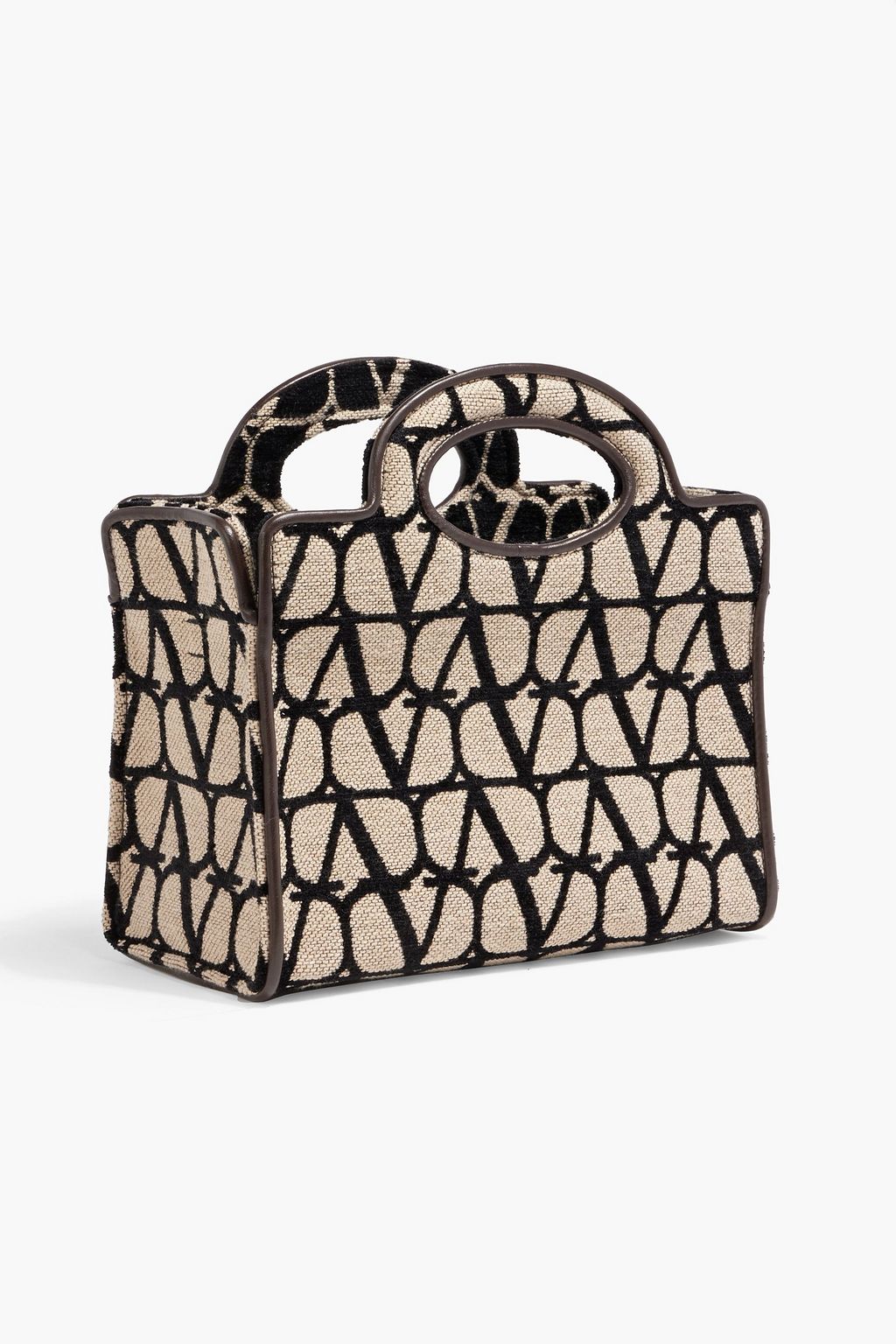VALENTINO GARAVANI Le Troisième mini canvas-jacquard tote