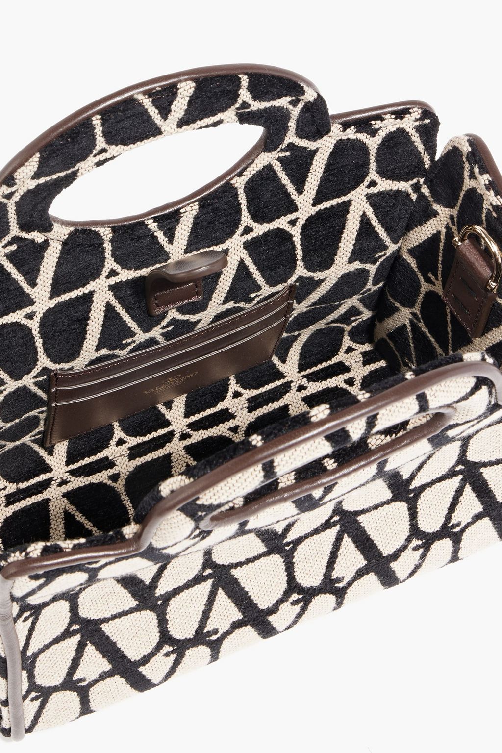 VALENTINO GARAVANI Le Troisième mini canvas-jacquard tote