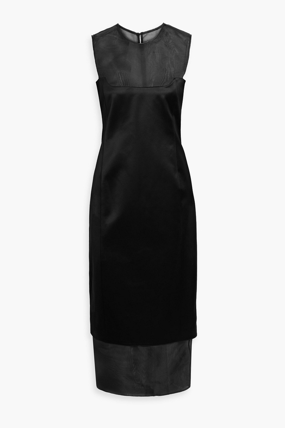 Dissa silk-organza and cotton-blend midi dress