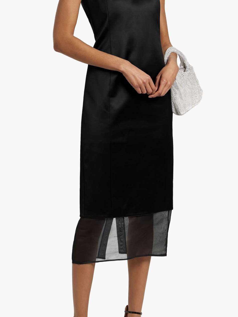 dissa silk-organza and cotton-blend midi dress