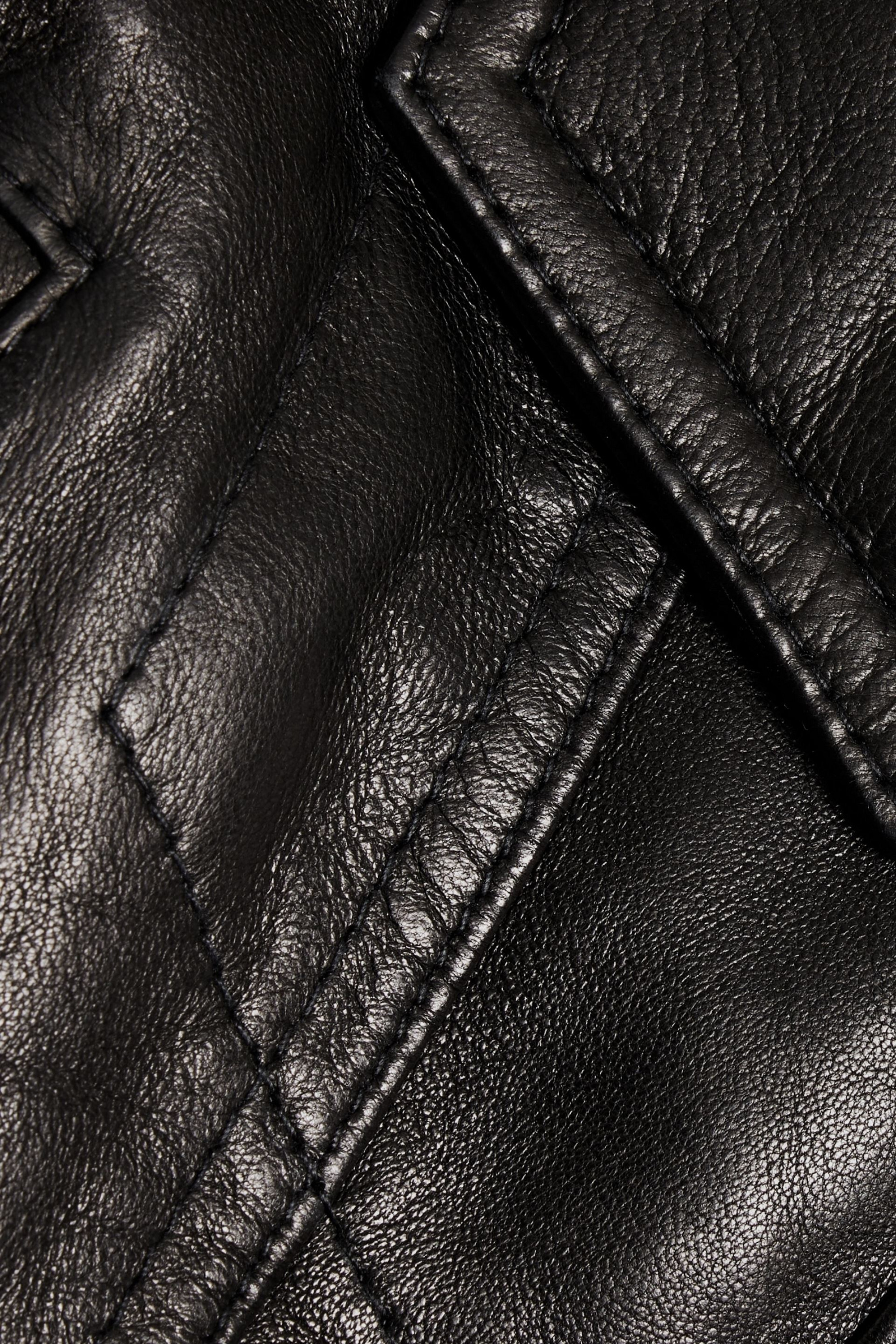 KHAITE Rizzo cropped studded leather jacket