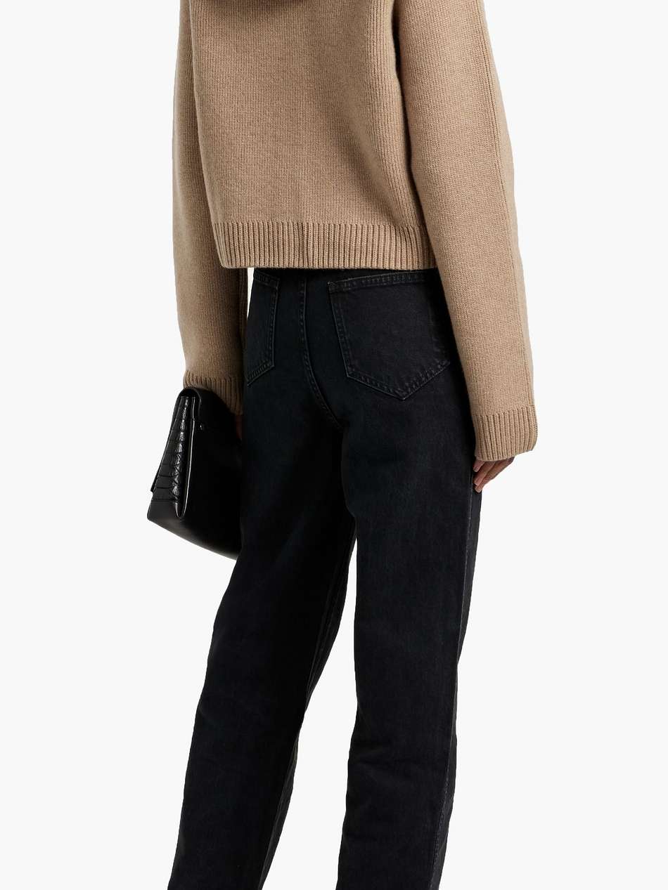 martin high-rise straight-leg jeans