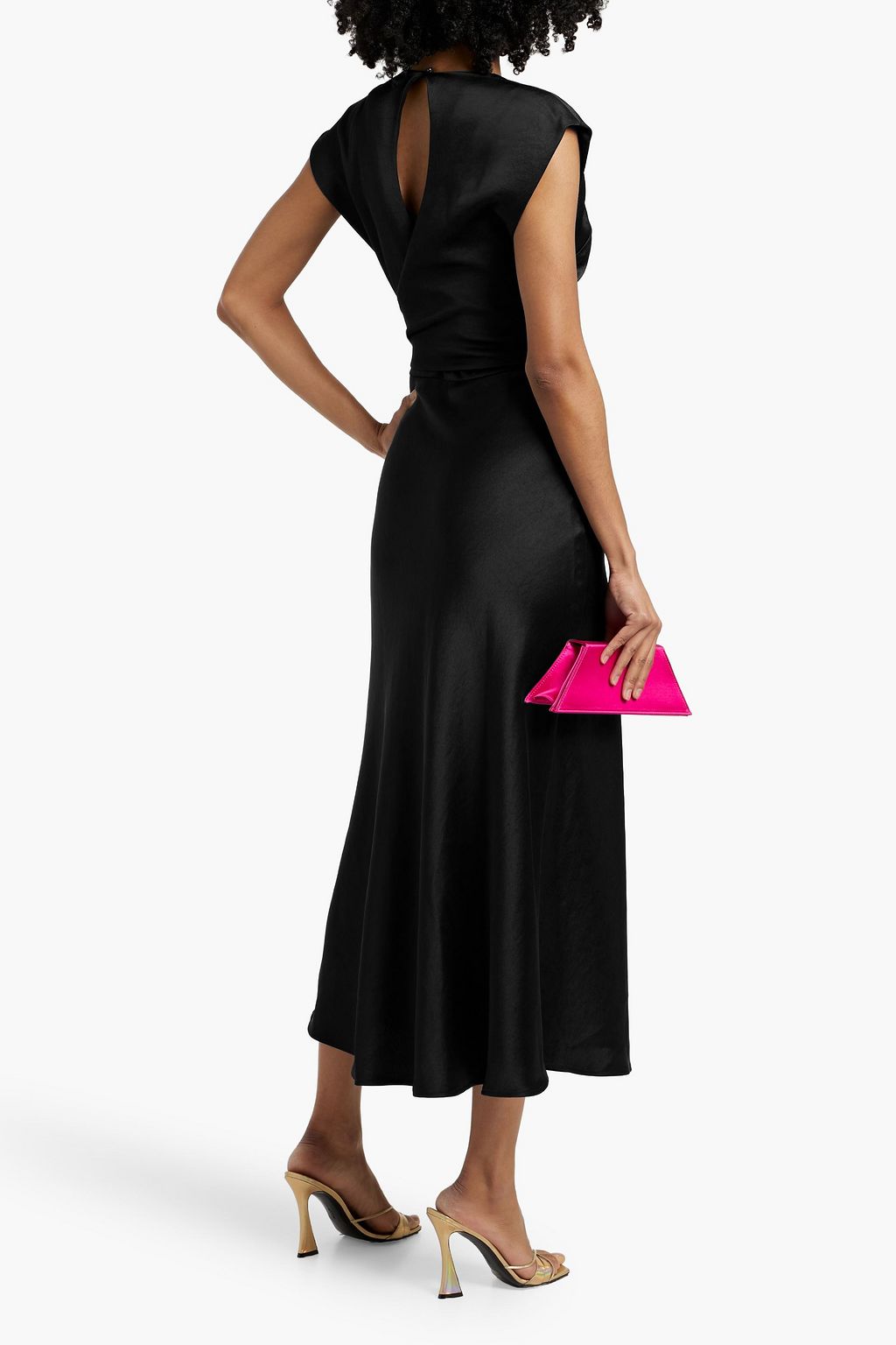 BEC & BRIDGE The Dreamer wrap-effect satin-crepe midi dress