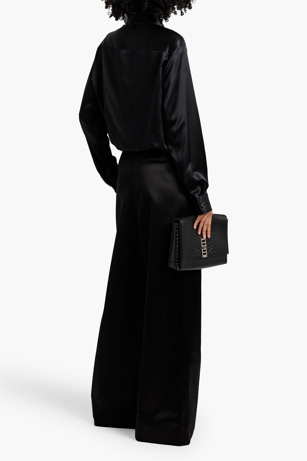 KHAITE Argo silk-satin shirt