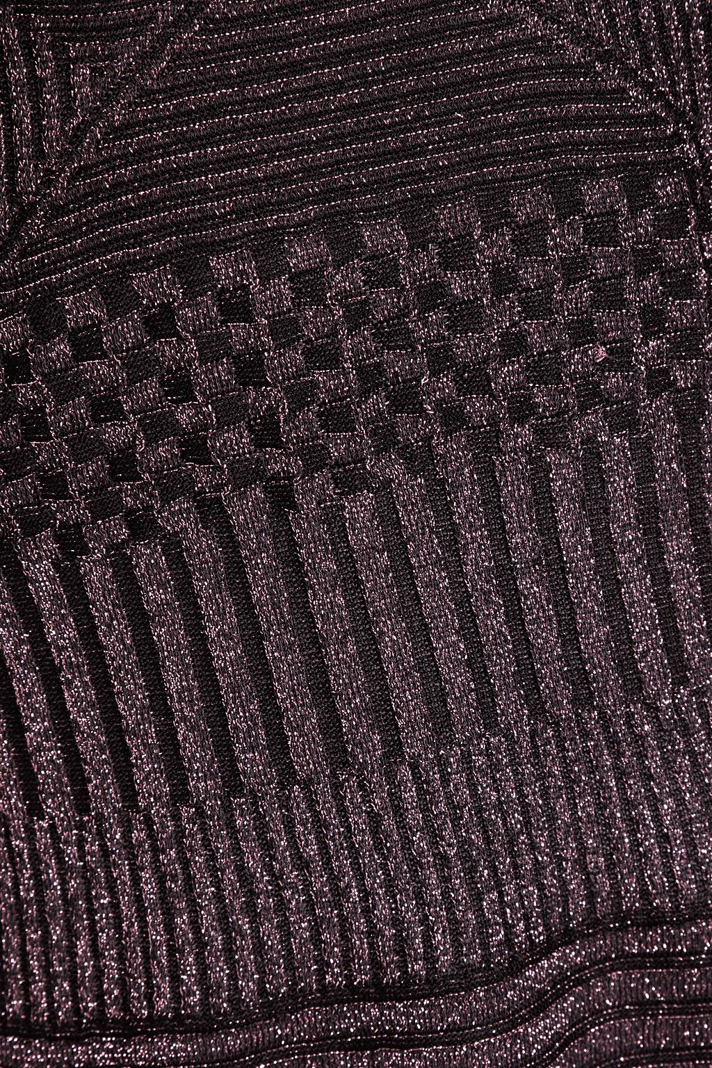 MISSONI 메탈릭 크로셰 니트 탑