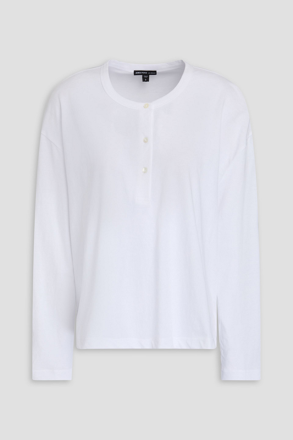 JAMES PERSE SLUB COTTON-JERSEY TOP