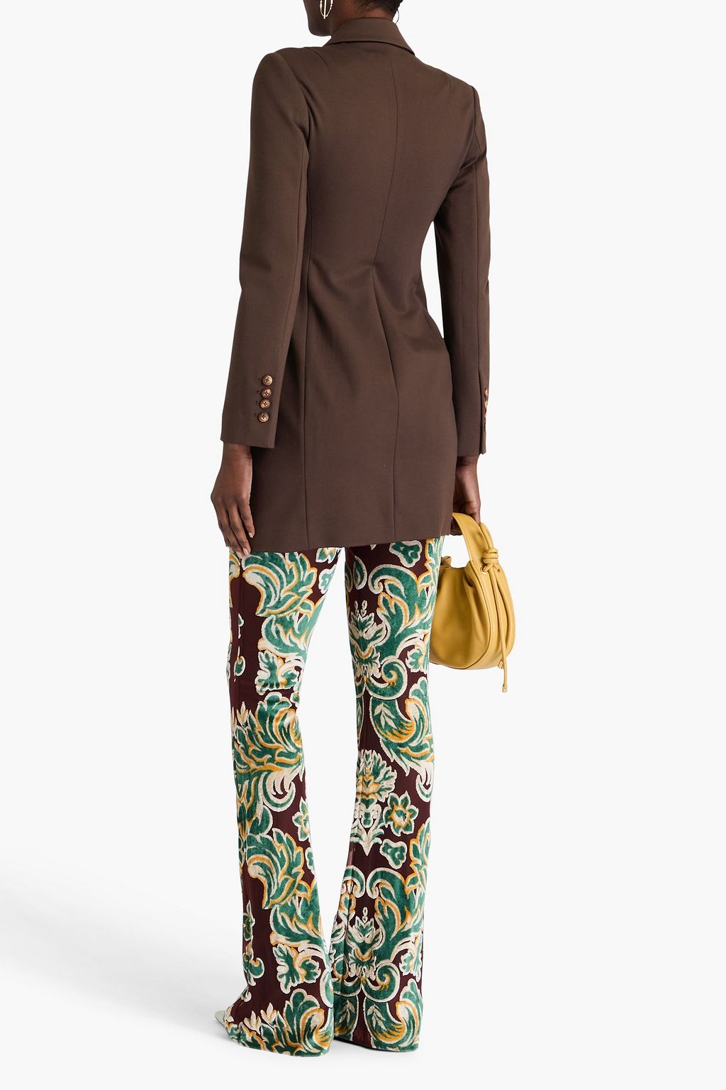 DIANE VON FURSTENBERG Virginia double-breasted stretch-jersey blazer