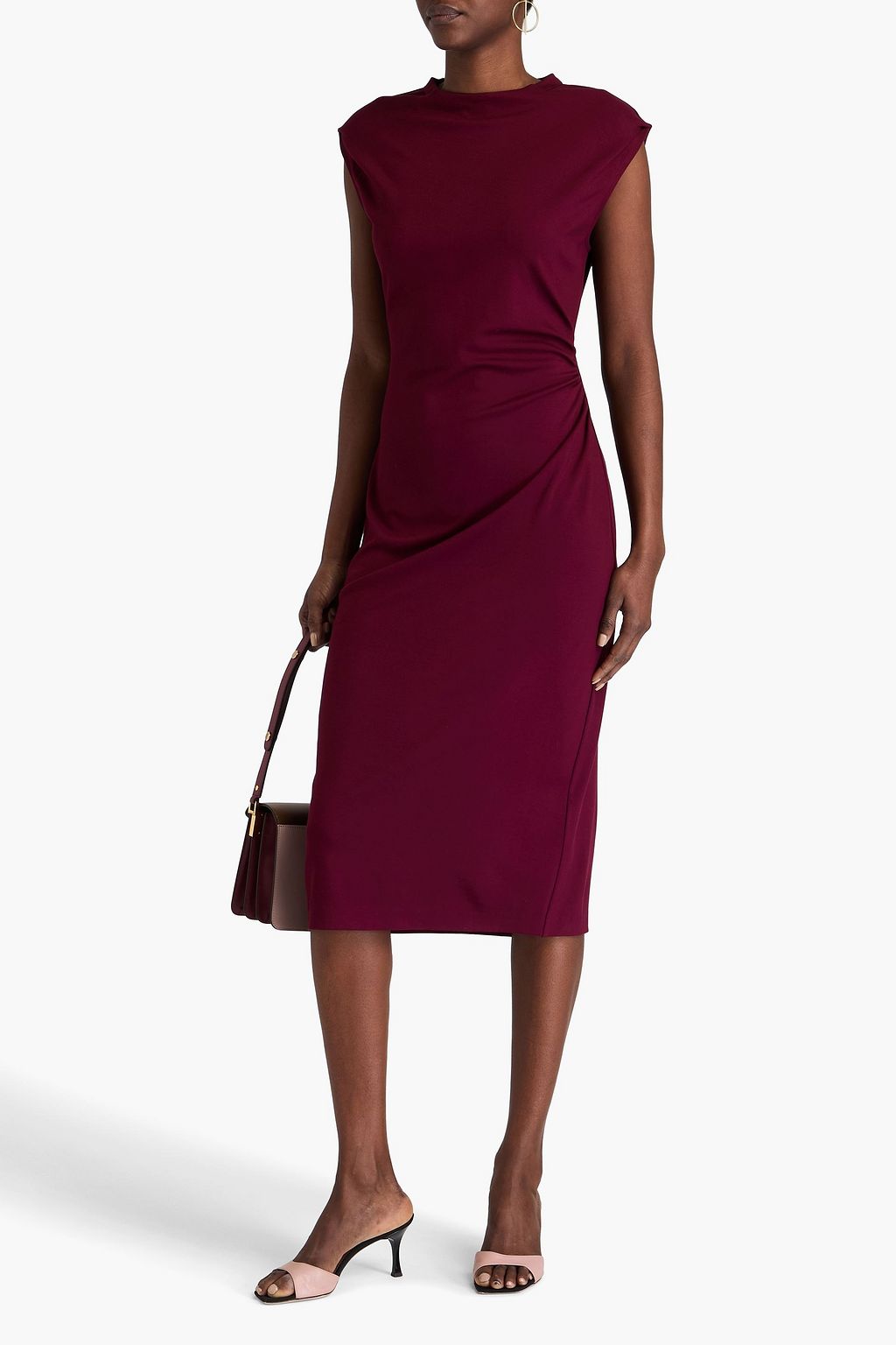 DIANE VON FURSTENBERG ストレッチジャージー ミディワンピース