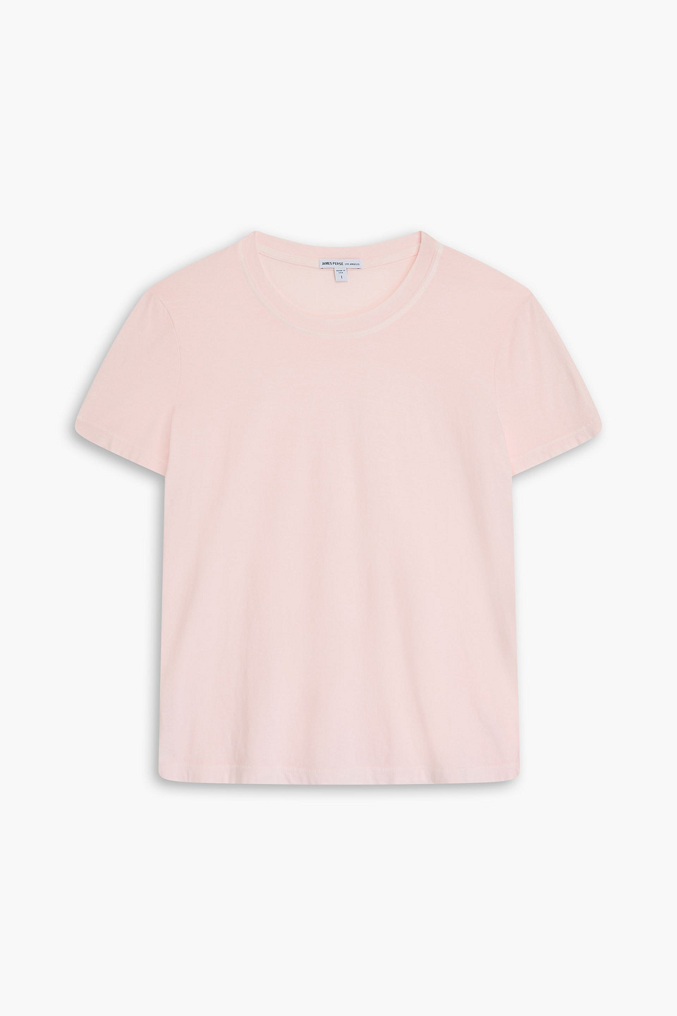 James Perse T-shirt Aus Baumwoll-jersey In Pastellrosa