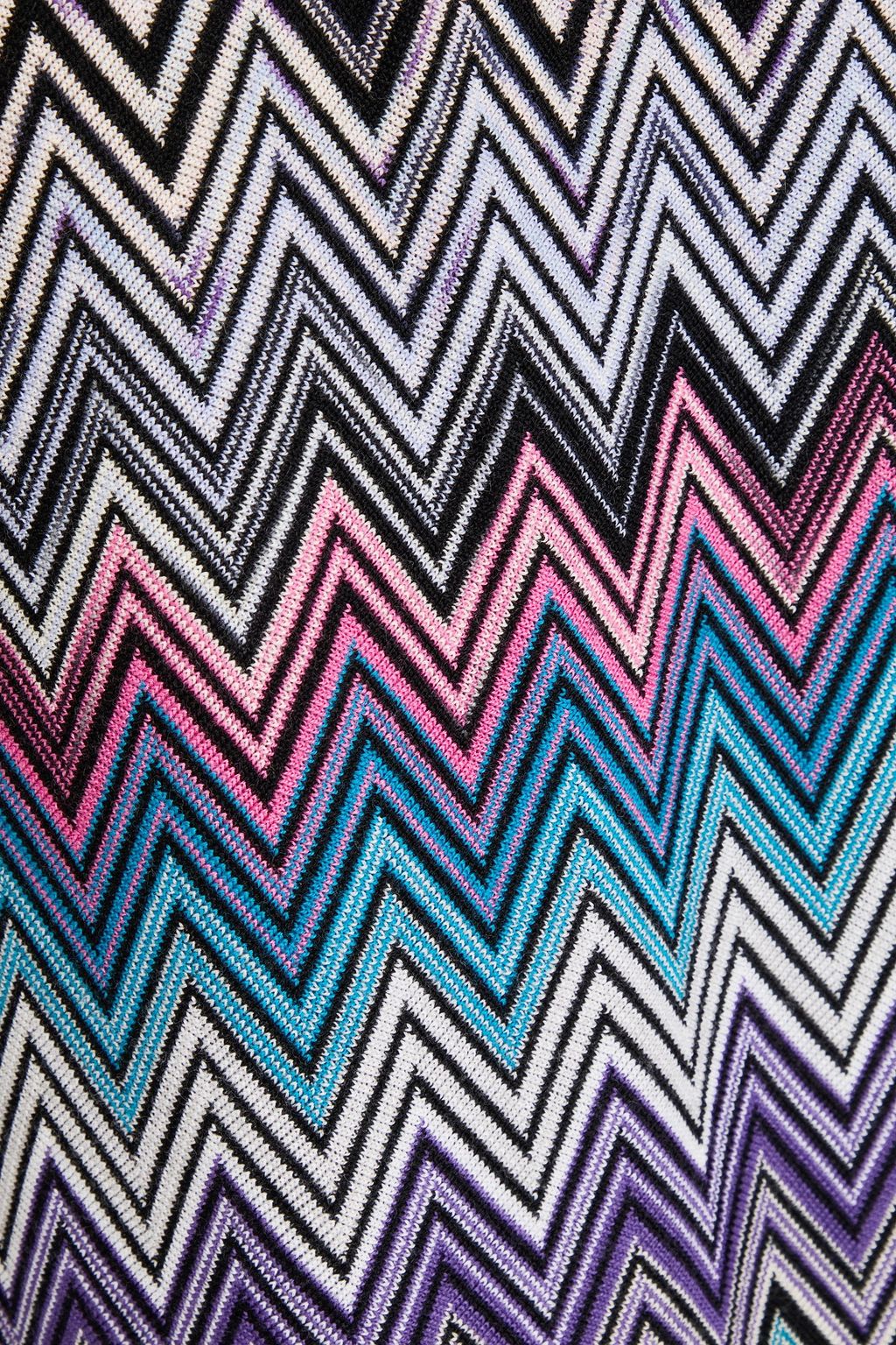 MISSONI فستان متوسط الطول من الصوف بحبكة كروشيه