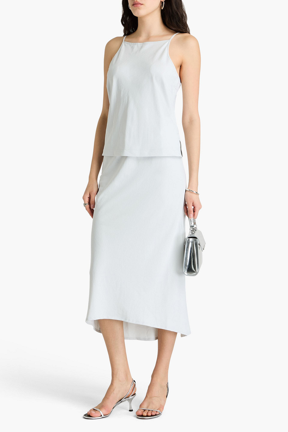 JAMES PERSE WOVEN MIDI SKIRT