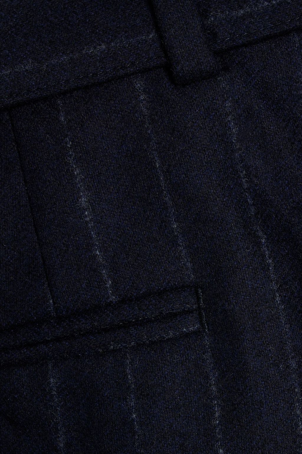 OFFICINE GÉNÉRALE Belted pinstriped wool pants