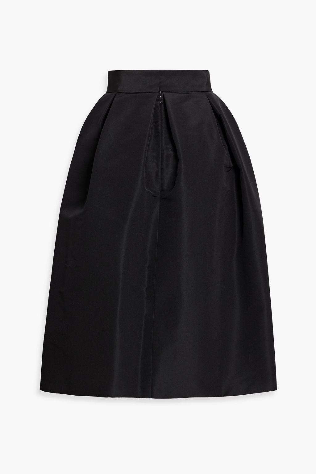 CAROLINA HERRERA Pleated silk-faille skirt