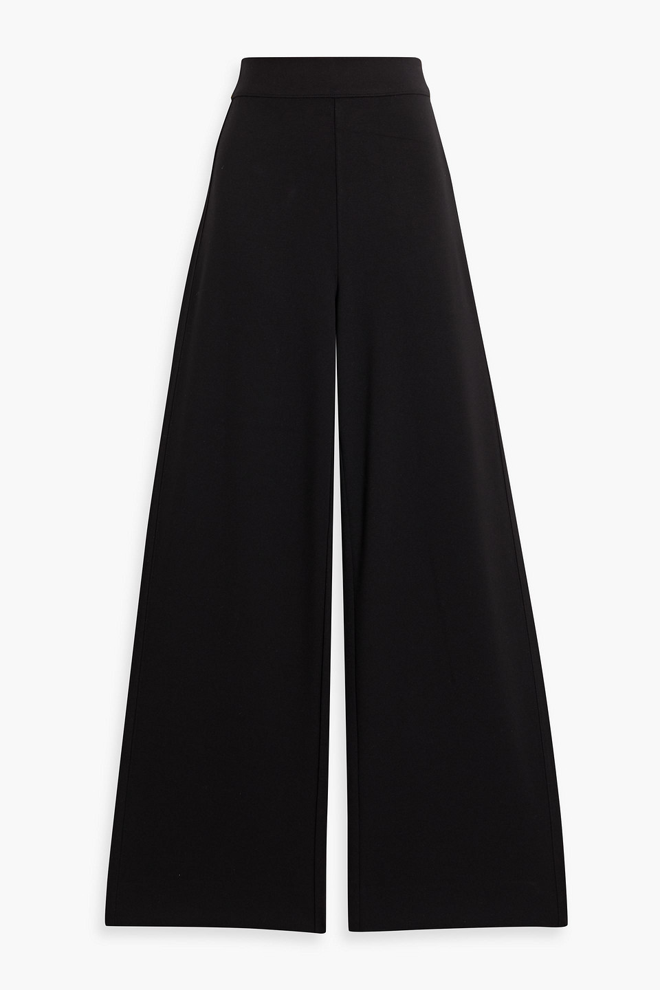 Rag & Bone Irina Stretch-ponte Wide-leg Pants In Black