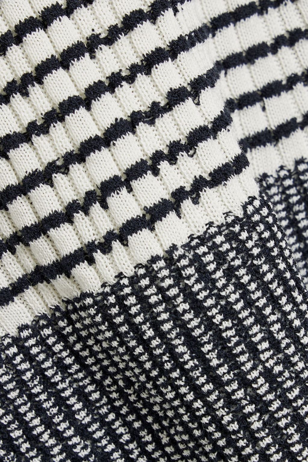 RAG & BONE Kilee striped ribbed cotton-blend top