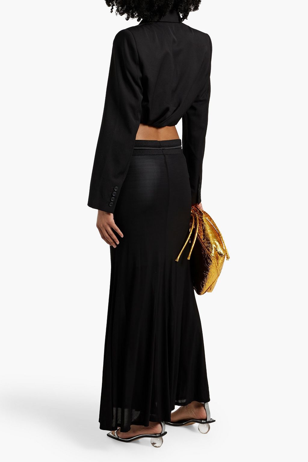 HELMUT LANG Stretch-jersey maxi skirt