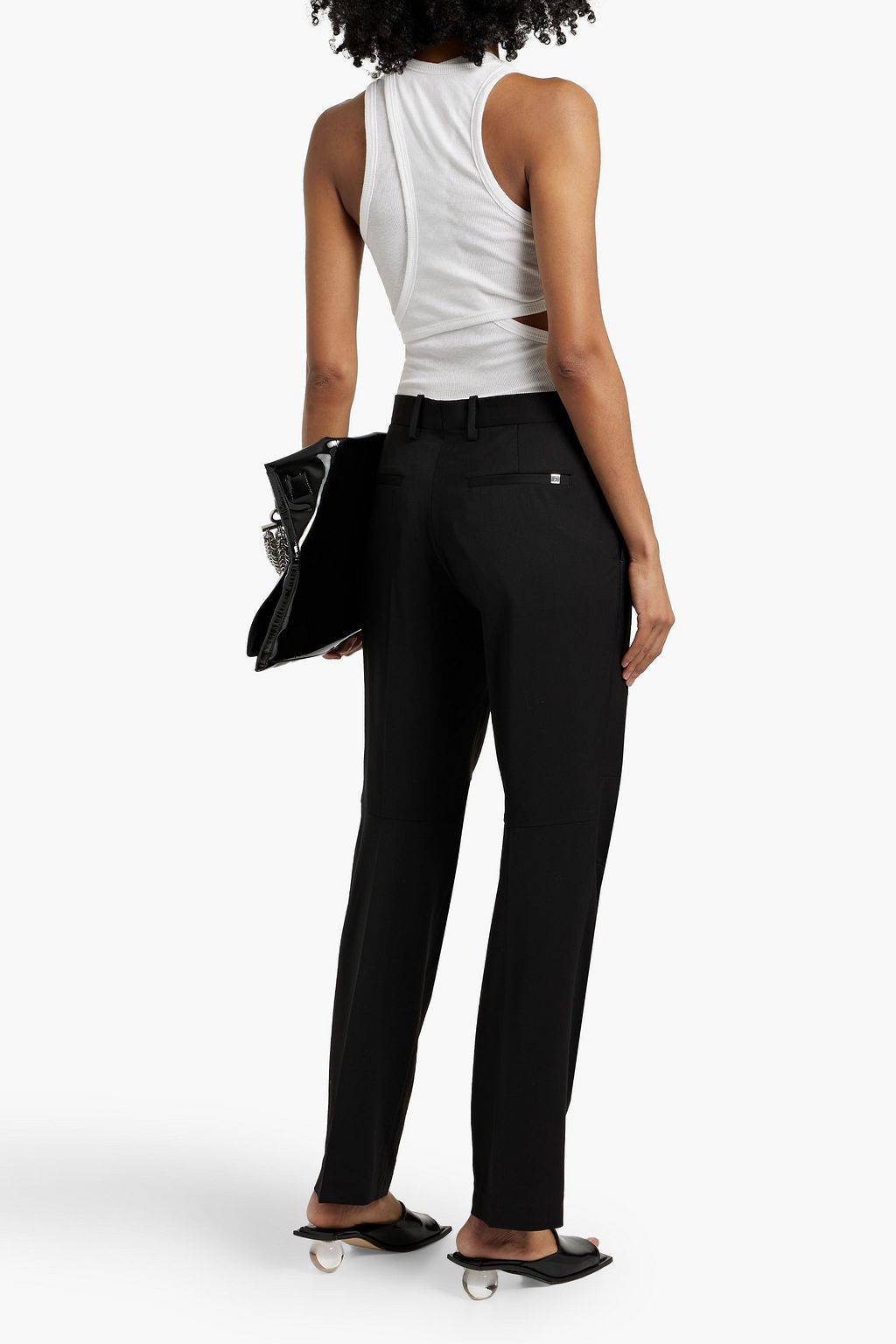 HELMUT LANG Wool-twill straight-leg pants