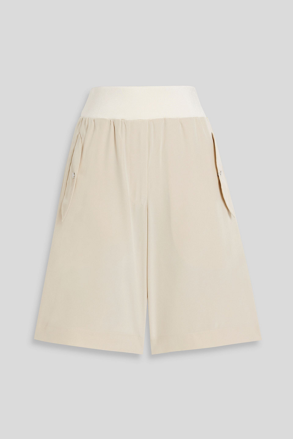 Silk crepe de chine shorts