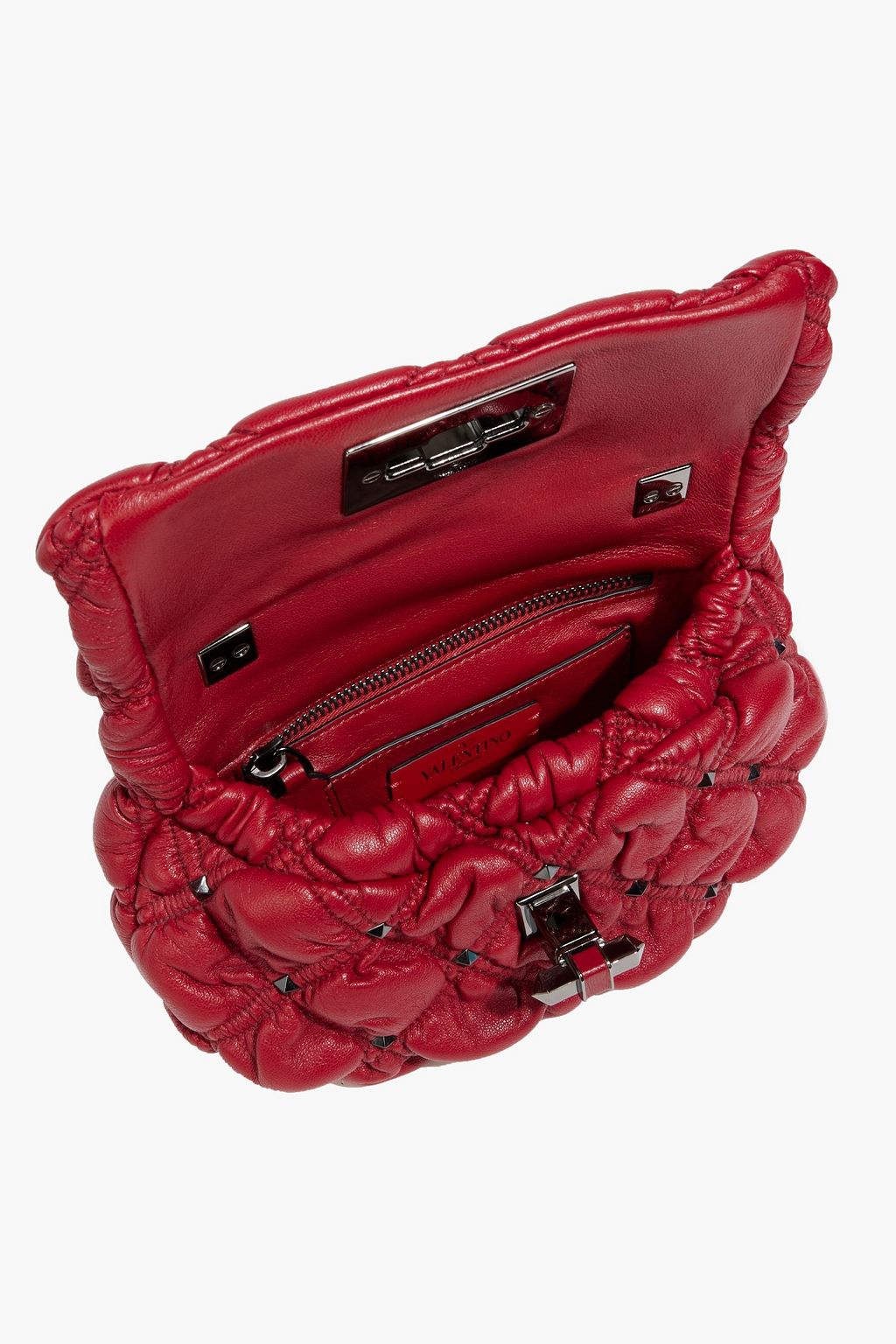 VALENTINO GARAVANI Rockstud Spikeme quilted leather shoulder bag