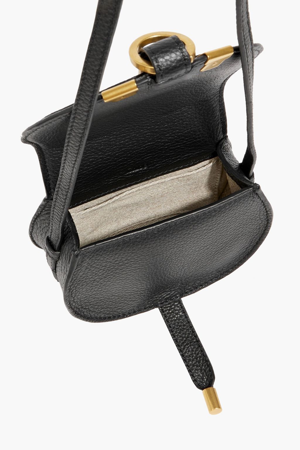 CHLOÉ Marcie pebbled-leather cross-body bag