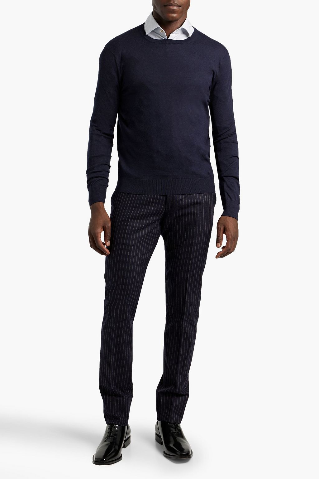 BOGLIOLI Cotton, cashmere and silk-blend sweater