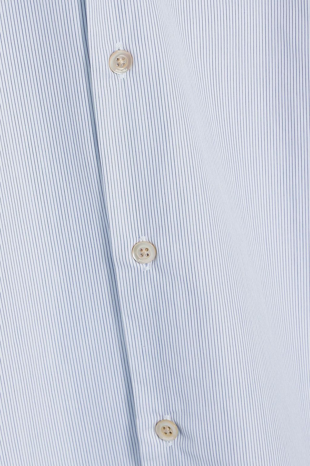 BOGLIOLI Pinstriped cotton-poplin shirt