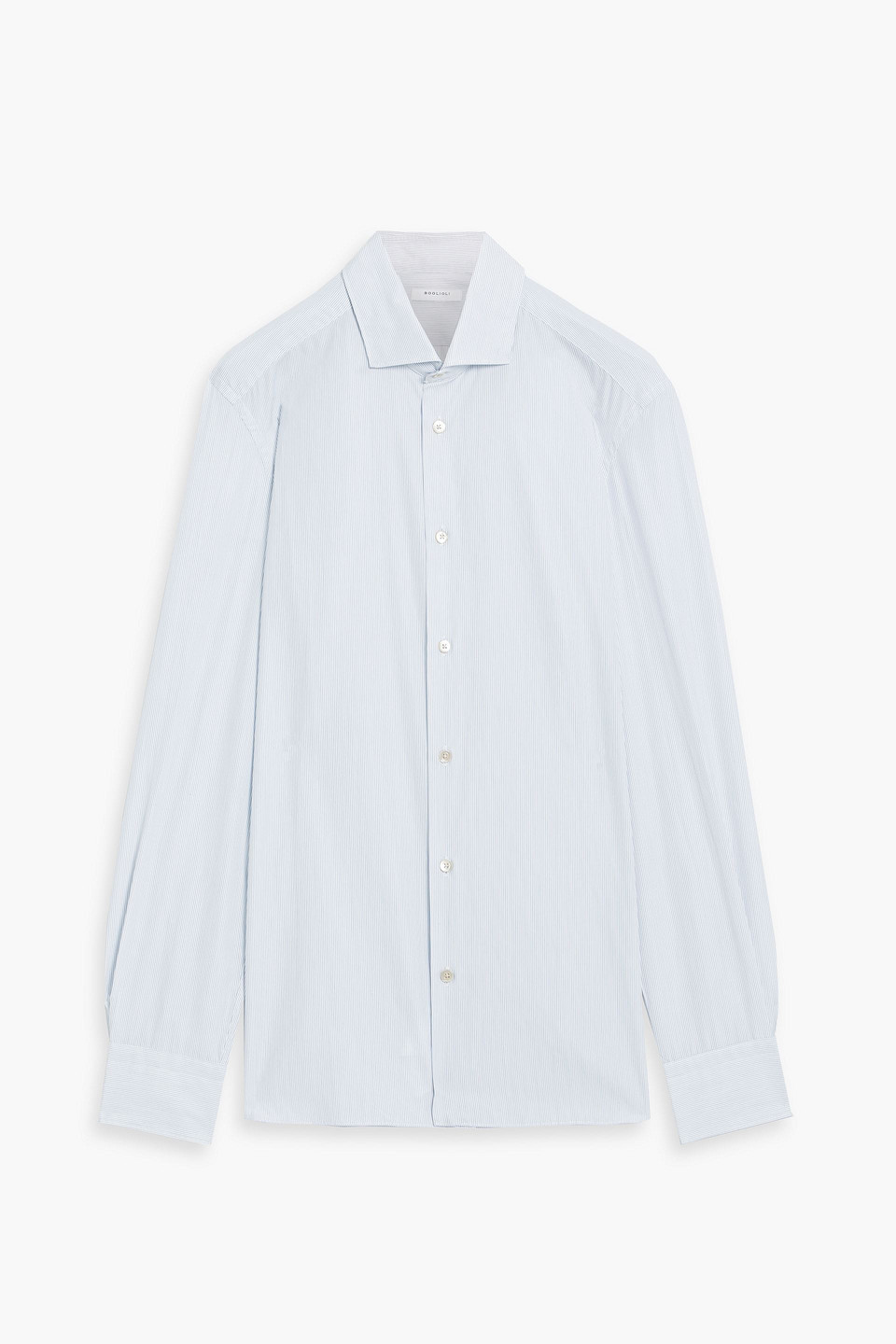 Pinstriped cotton-poplin shirt