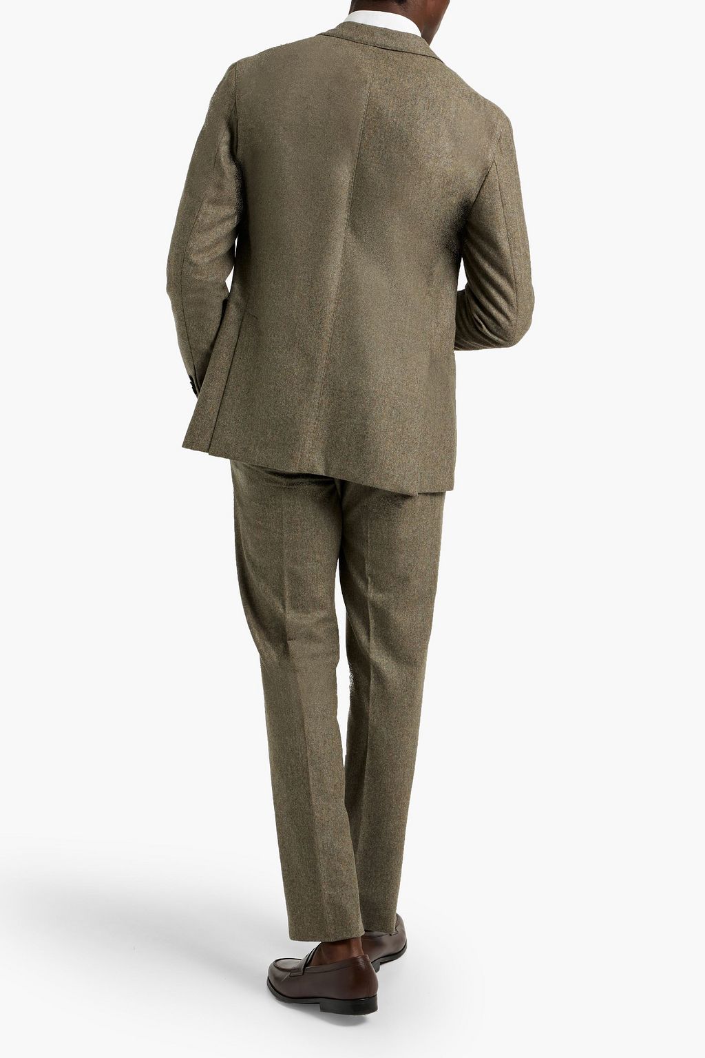 BOGLIOLI Slim-fit wool-flannel suit