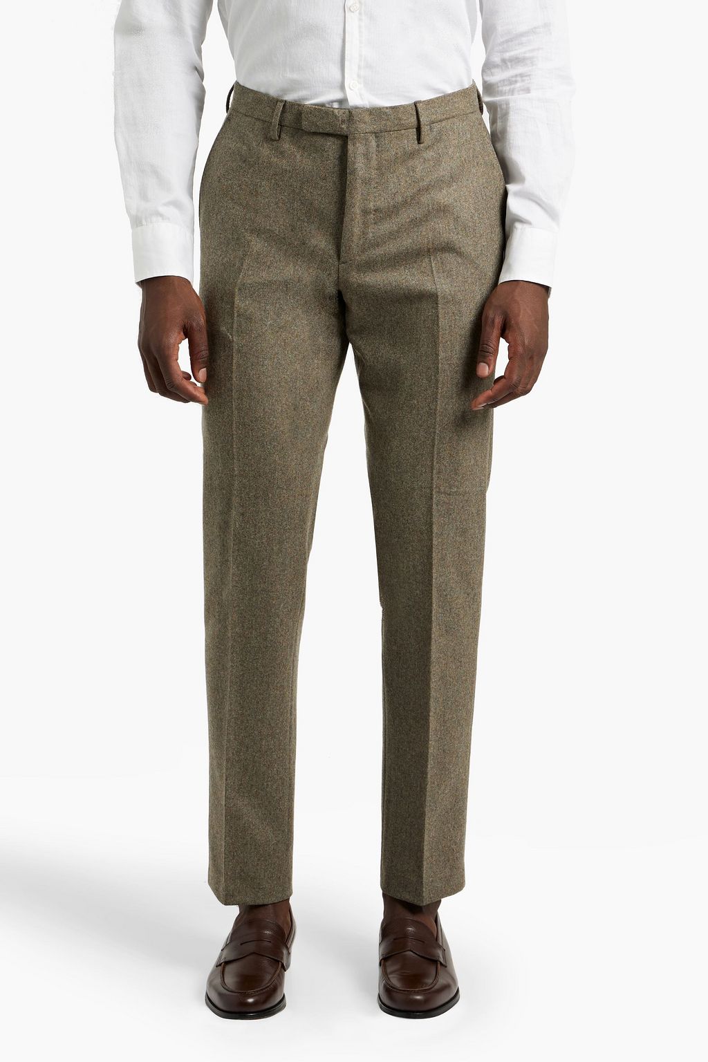 BOGLIOLI Slim-fit wool-flannel suit